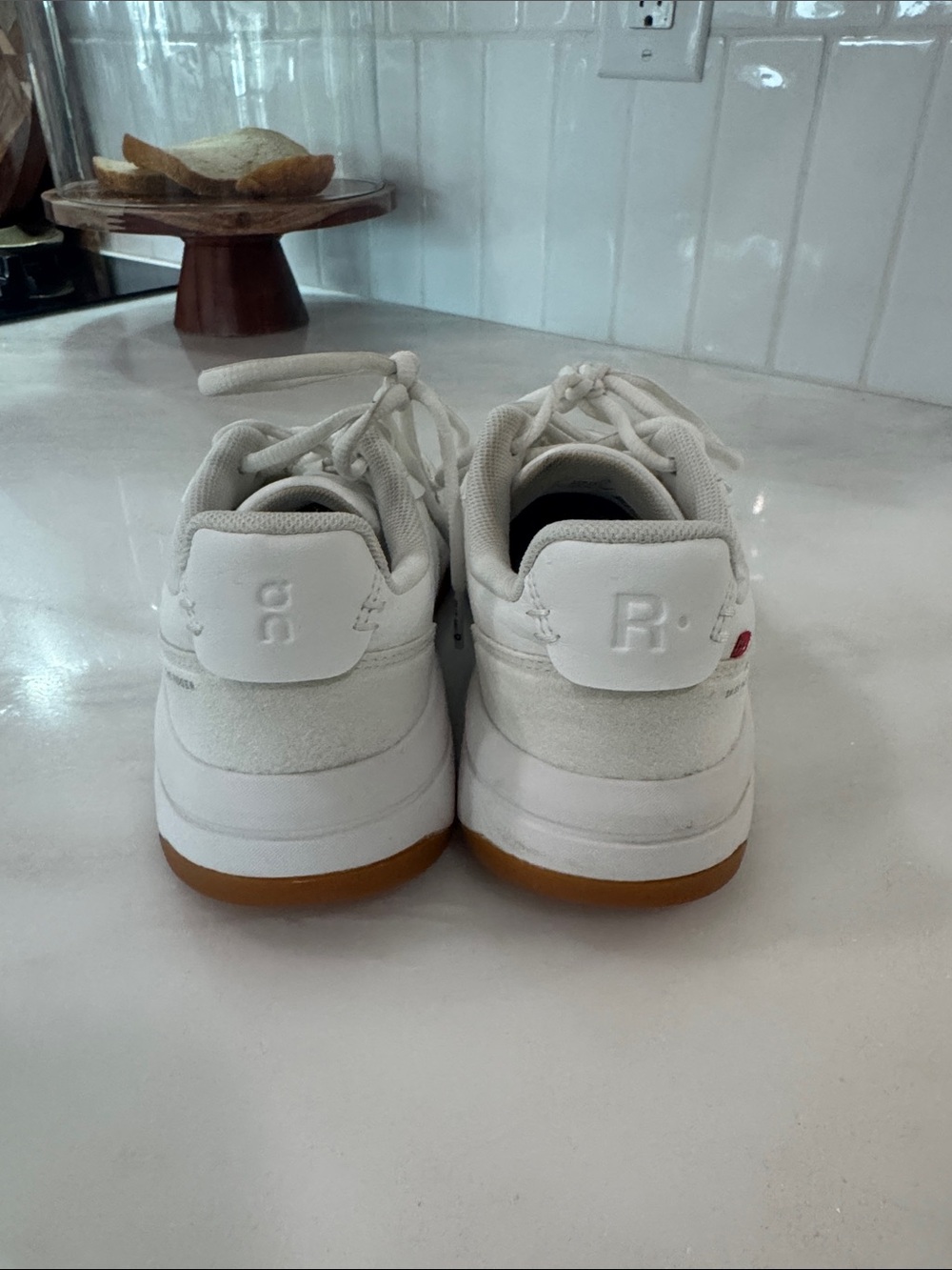 On Cloud White Women's Sneakers - Casual Comfort on Cloud Tennis - Picture 4 of 5